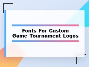 Designing Tournament Logos with Gaming Fonts