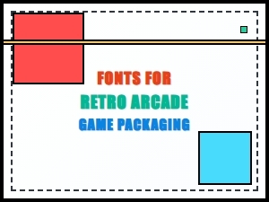 Retro Arcade Game Fonts for Packaging