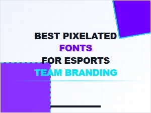 Pixelated Fonts for Esports Team Branding