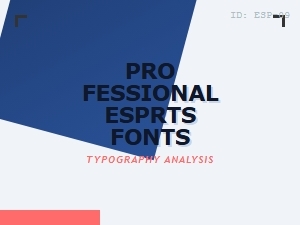 Professional Esports Fonts for Team Identity